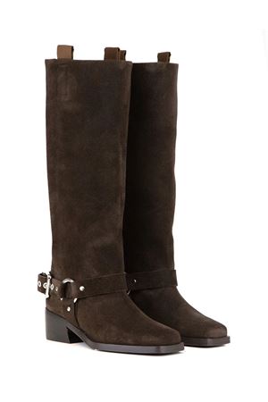 Dark brown suede texan boots ALDO CASTAGNA | JANA1MORO